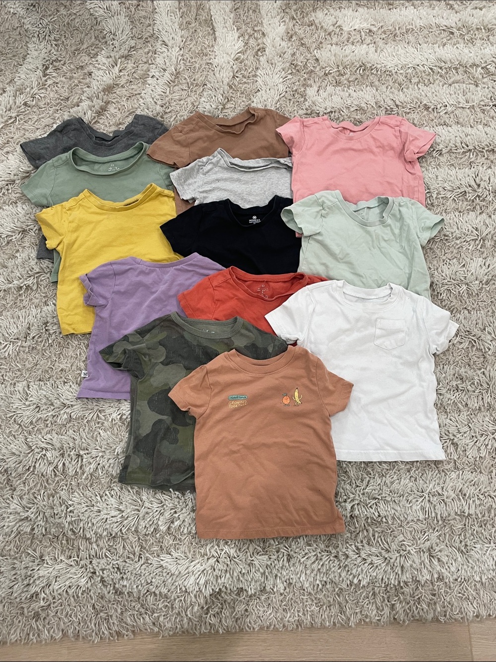 The Honest Company Kids Short-Sleeve Tee Bundle - Pink, Yellow, Purple & More